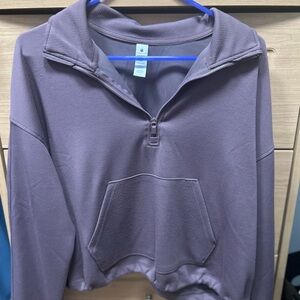 Yogalicious Purple Quarter-Zip Hoodie